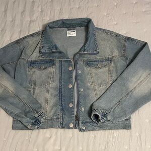 Ci Sono Unique Denim Zip Up Jacket